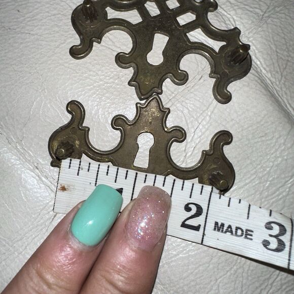 15 Pcs French Provincial Vintage Antique Brass Drawer Pull Hardware Decorative - Picture 6 of 12